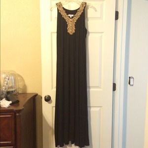 Calvin Klein black maxi dress