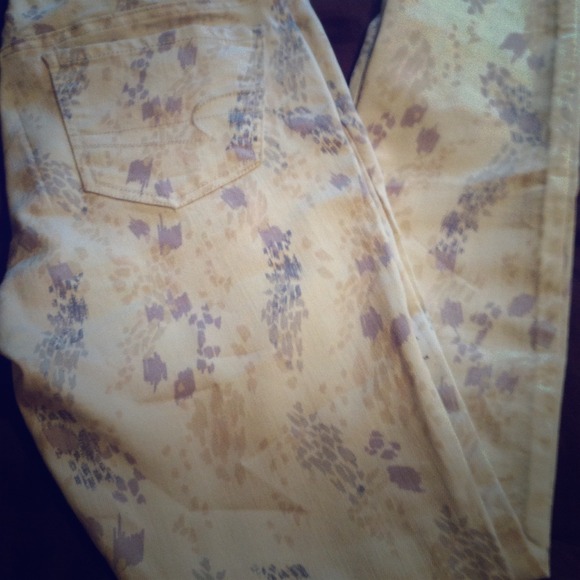 Print stretch skinny  jeans