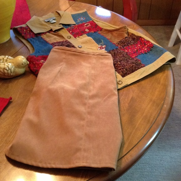 Skirt and vest set