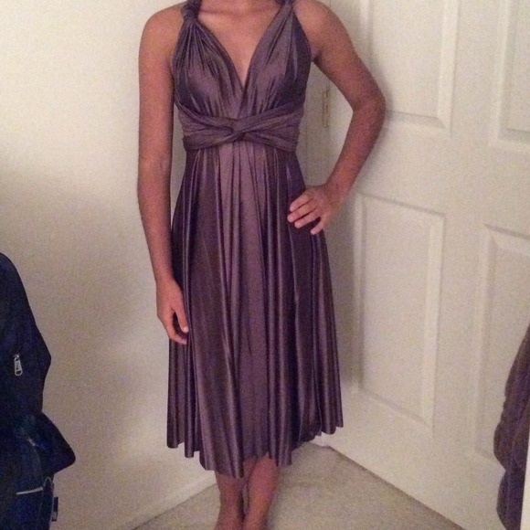 Twobirds bridesmaid dress in slate