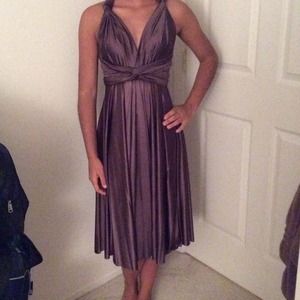 Twobirds bridesmaid dress in slate