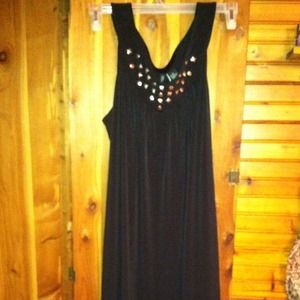 A long black dress. Never been wore.