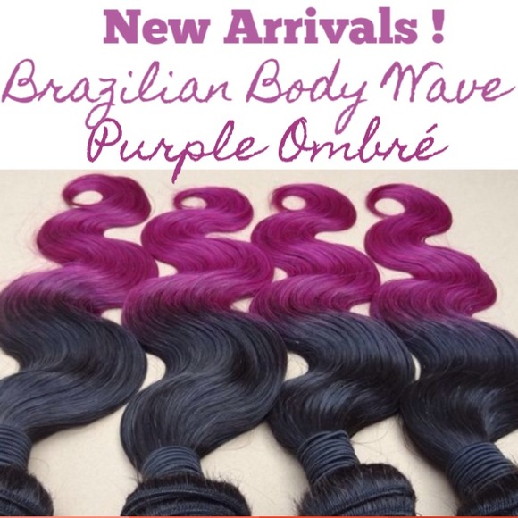 Brazilian Body Wave Purple Ombré