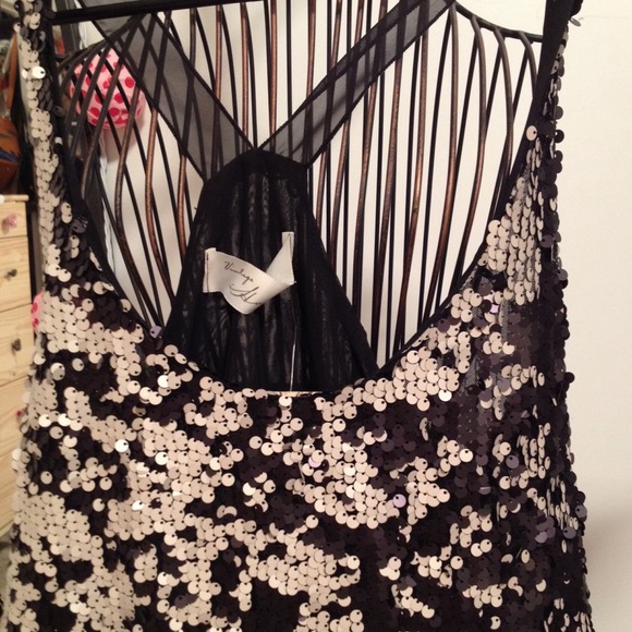 Vintage Havana Tops - ❌SOLD❌Cream and black sequin top