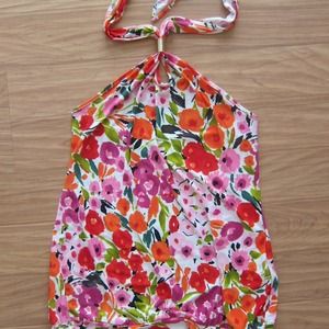 Express floral halter top - tunic.