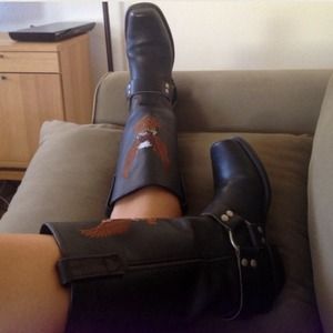 ❤Vintage Harley Moto Boots❤