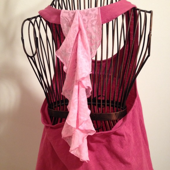 Lucy Tops - Lucy workout top with ruffle