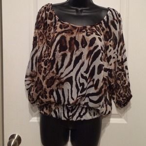Animal print top