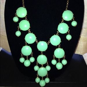 J. Crew Mint Bubble Necklace