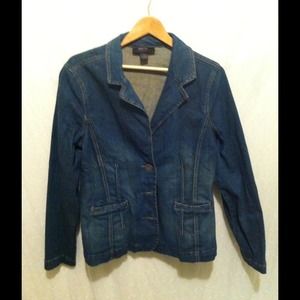Denim blazer womens size XL