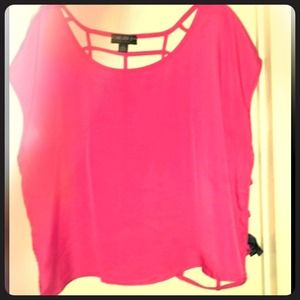 👏SOLD👏 NWT forever 21 pink top sz 2x trendy top