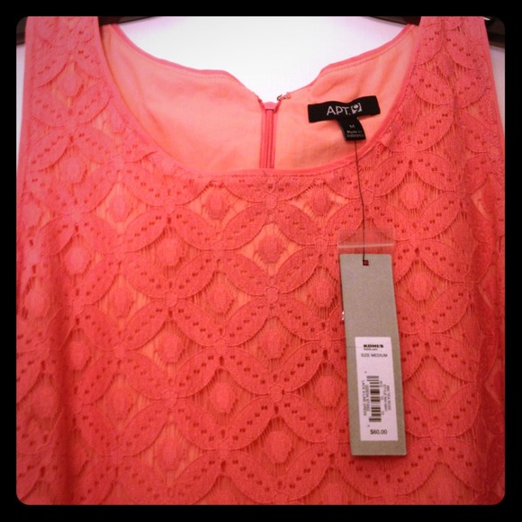 Apt 9 Coral Dress - Picture 1 of 4