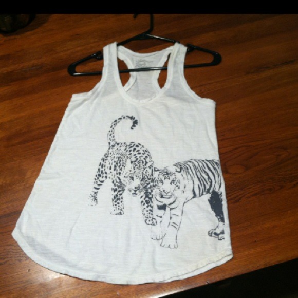 ❌❌SOLD❌❌Cheetah and Tiger Racerback Tank