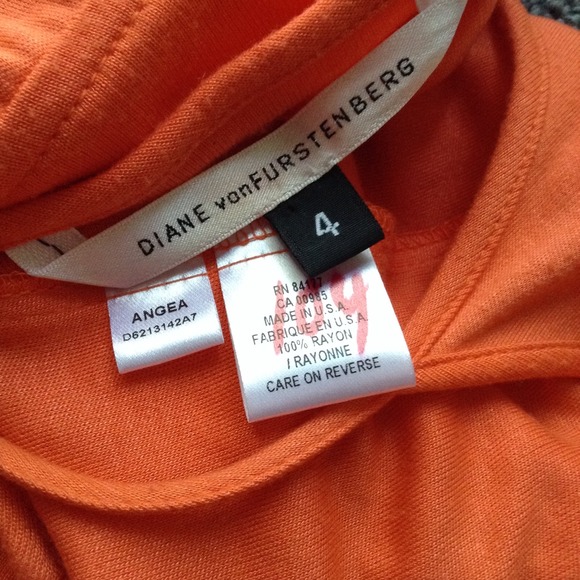 Diane von Furstenberg Orange Angea Dress - Picture 3 of 3