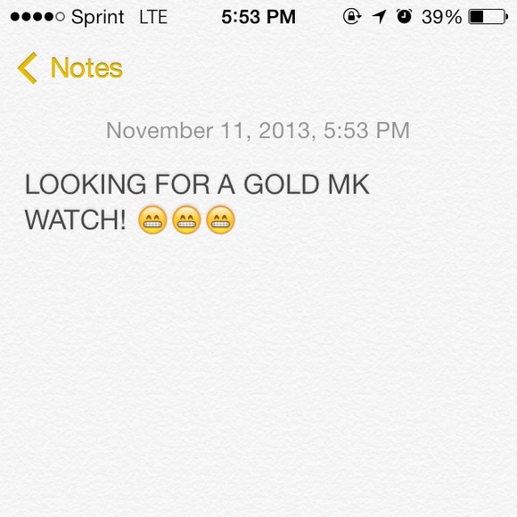 Looking for MK watch!