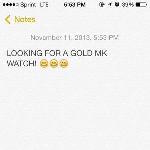 Looking for MK watch!