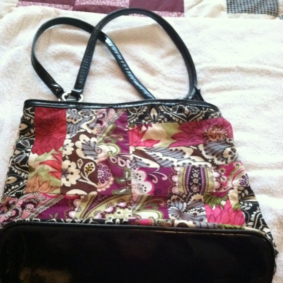 Vera Bradley mix match print tote