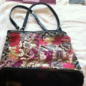 Vera Bradley mix match print tote