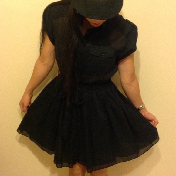 Victoria's Secret | Shirtdress | Black | Size Med.