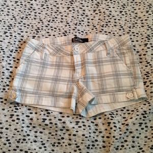 NWOT white and grey shorts.