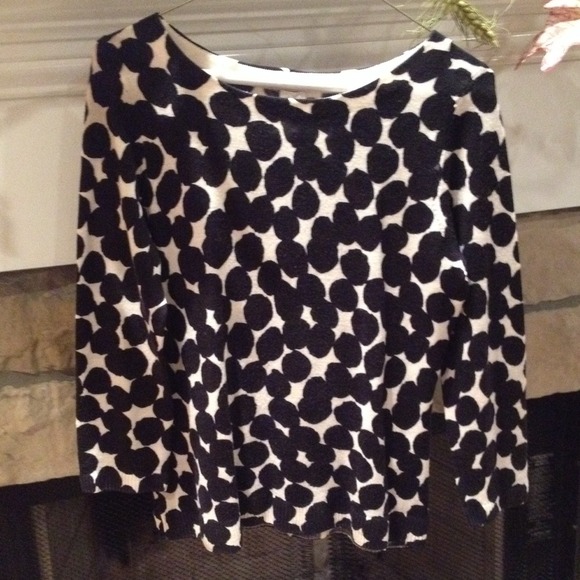 Jcrew black & white sweater