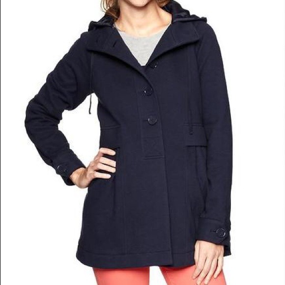 GAP Outerwear - EUC Gap navy French terry coat, sz S