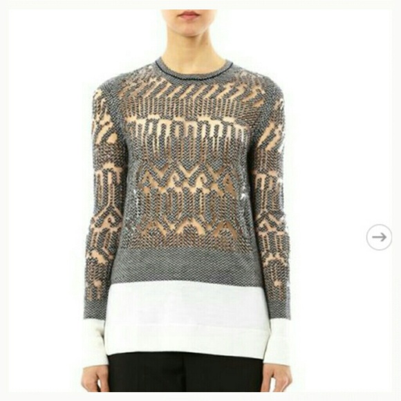 2×HOST PICK Alexander Wang burnout fair isle - Picture 1 of 4