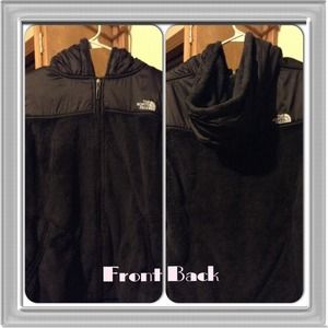 North face zip up sweater