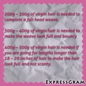 Virgin hair info