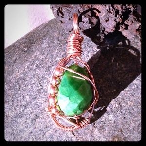 Emerald & Copper Pendant (CLEOPATRA'S SECRET)