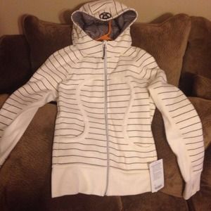 Price reduced!! NWT Lululemon striped scuba hoodie