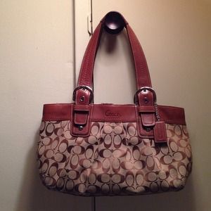 100%  Authentic monogrammed Coach handbag