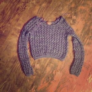 Crop top knitted sweater