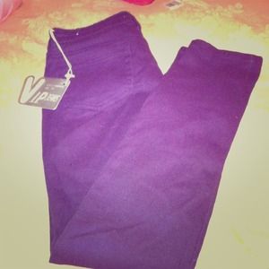 Purple skinny jeans