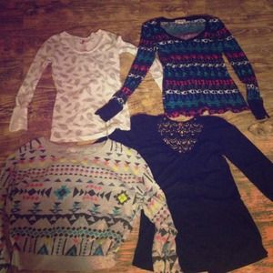 Sweater/black cardigan bundle