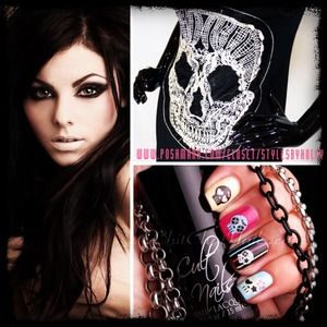 XX SOLD XX. Embroidery Skully HiLo Tank Dress NWOT