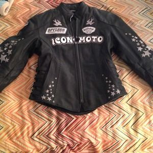 Only worn once!! Icon Motorcycle Jacket.