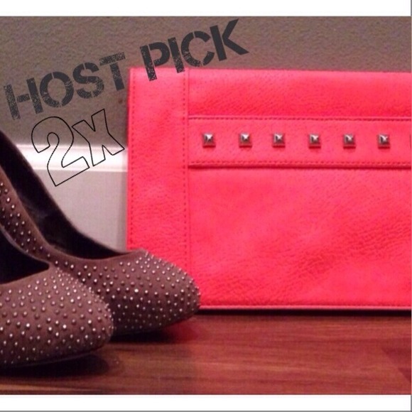 BCBGeneration Clutches & Wallets - {Pink} Studded Clutch BCBG • 2x HP🎉