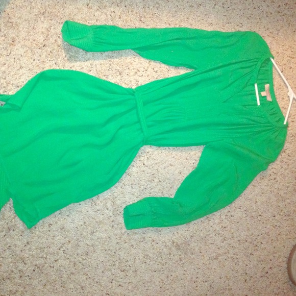 Emerald Green Banana Republic dress NWOT