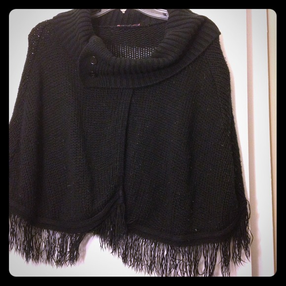 Black Cape Sweater