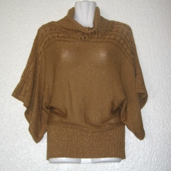 🍁🍁80's Becky Shimmering Batwing Turtle Neck🌾💨