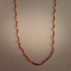 14K Gold Twisted Chain 16" long SOLD