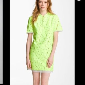 Diane Von furstenberg green Warner lace dress 6