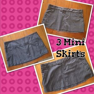 3 Charlotte Russe Mini Skirts
