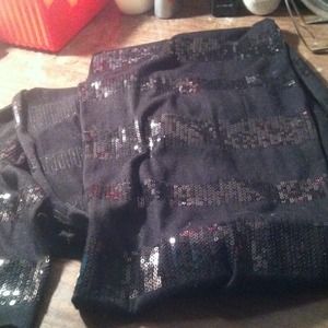 Sparkle black scarf