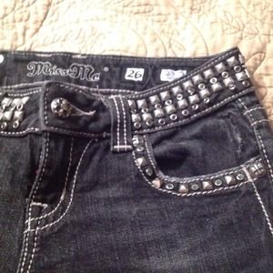 Studded Miss Me jeans 26 skinny