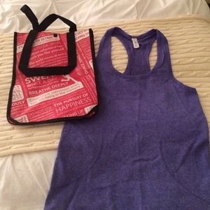 Lululemon Run Swiftly Tank, Blue, Size 4