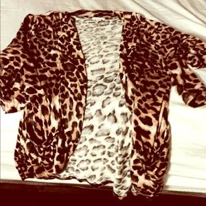 Traded!! 🚫Cheetah print cardigan