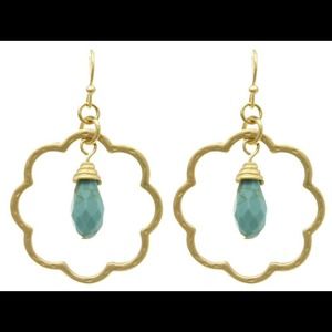 Turquoise bead earrings
