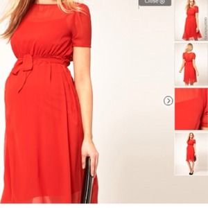 ASOS Maternity Red Dress.